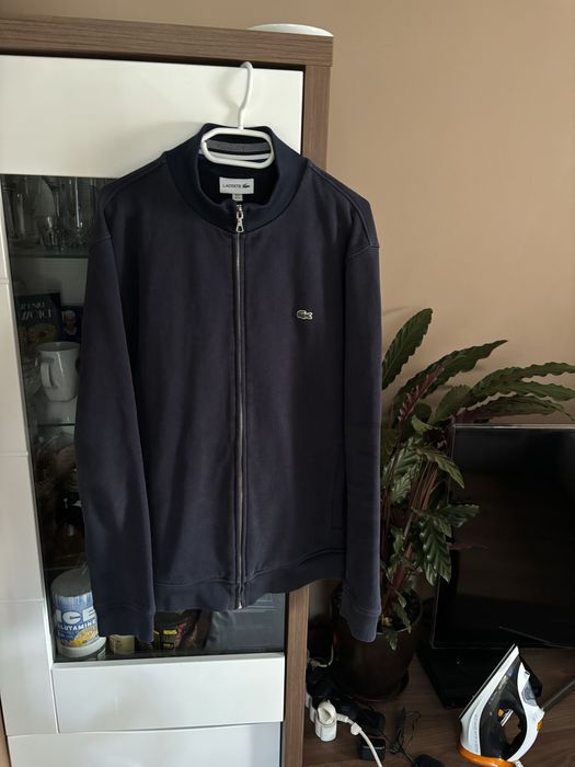 Granatowa bluza lacoste bez kaptura