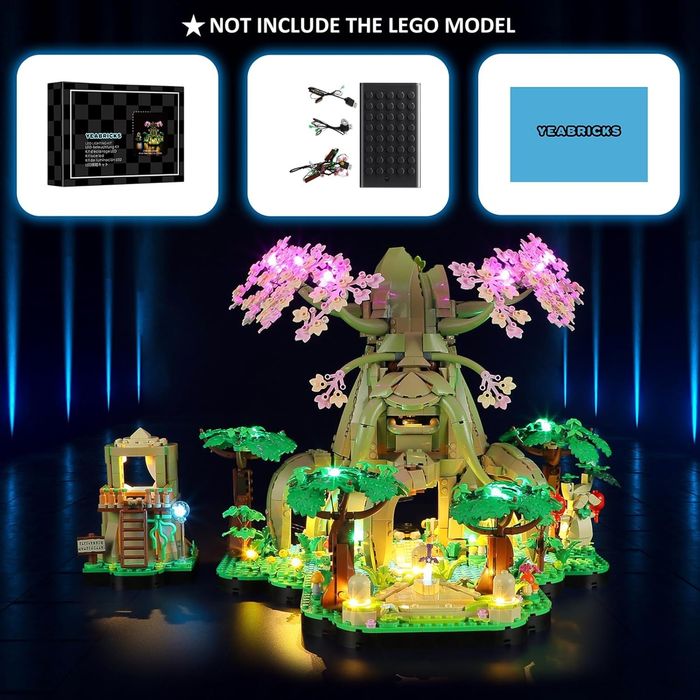 YEABRICKS Światło LED do 77092 The Legend of Zelda drzewko dekoracyjne