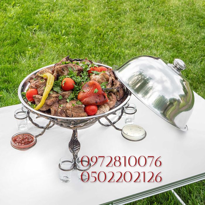 Садж кований, блюдо для подачі шашлику