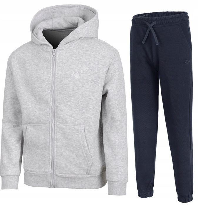 4F Chłopięcy Dres Komplet Bluza Rozpinana Spodnie / Rozm 146