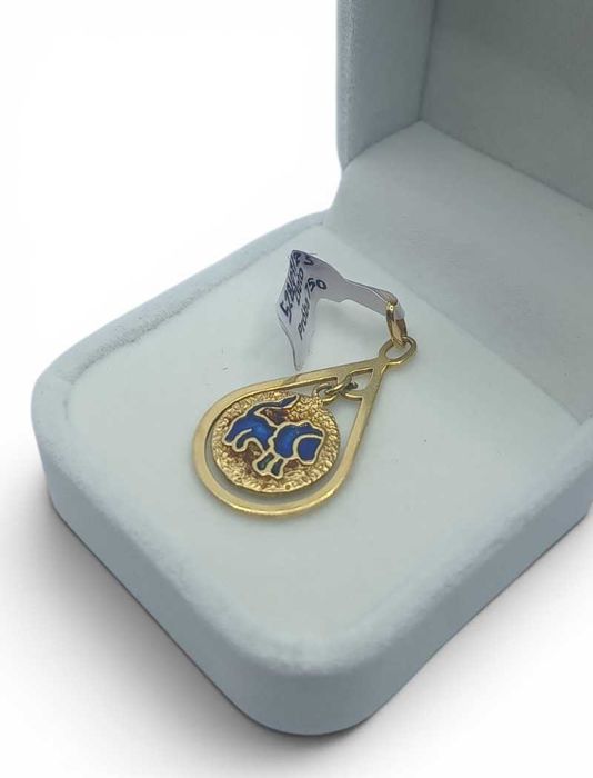 Złota zawieszka – znak zodiaku Lew 750p 18K 2,96 g