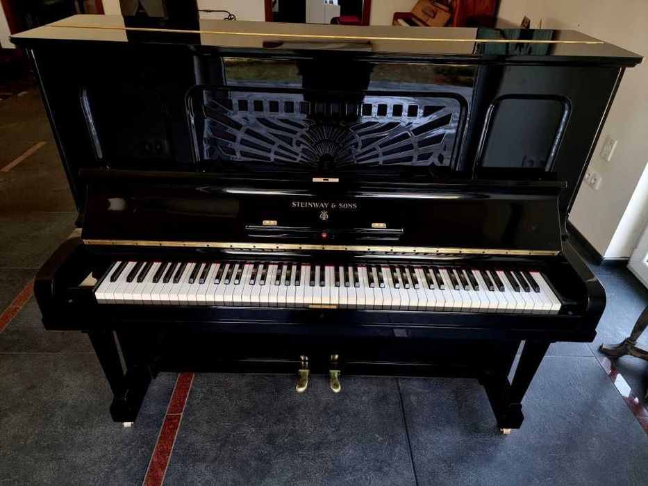 Pianino Steinway & Sons model K 130cm 1917r CZARNY POŁYSK