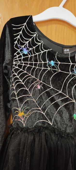 Vestido preto Halloween 7 anos