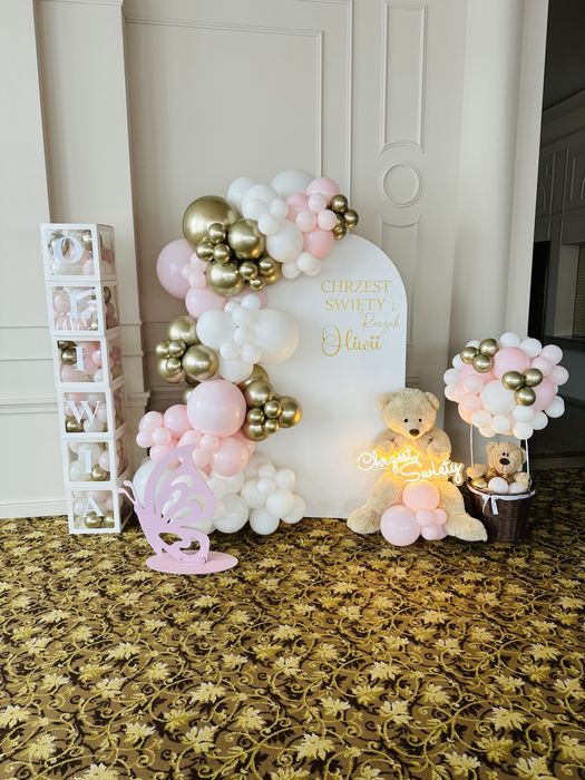 Dekoracja balonowa ścianka girlanda