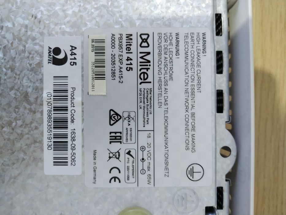 Central telefónica mitel A415