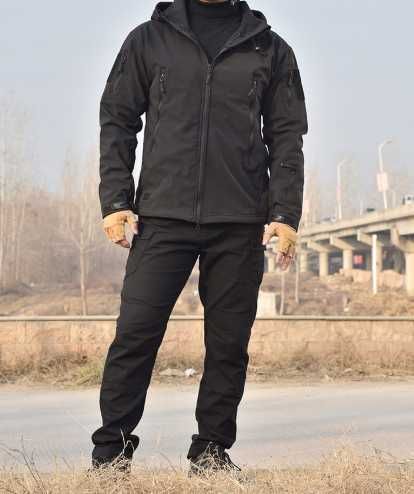 Костюм тактичний для туризму, військовий софтшел на флісі