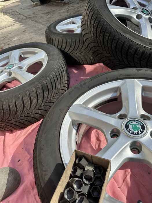 Диски і резина r16 5*112 et 50 j6,5, skoda, vw, skoda a5