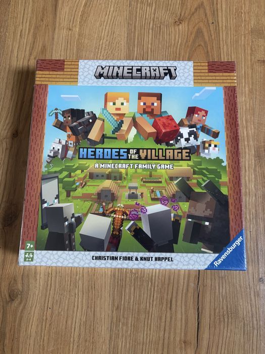 MINECRAFT Gra planszowa dla dzieci: Uratuj wioskę