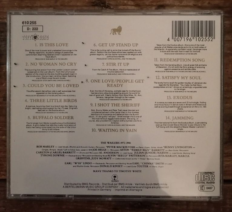 CD Bob Marley - Legend506074914074798081