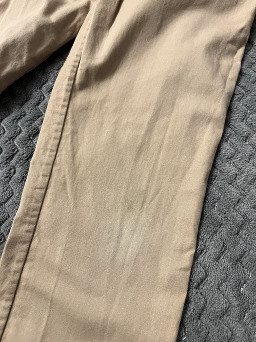 Spodnie eleganckie kremowe HM slim fit beżowe 116 chłopięce