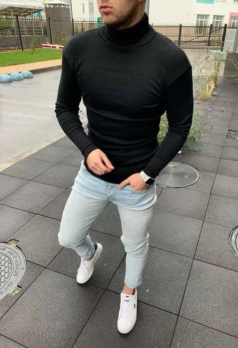 Гольф мужской теплый в цветах с начесом  44,46,48,50,52,54,56,58.