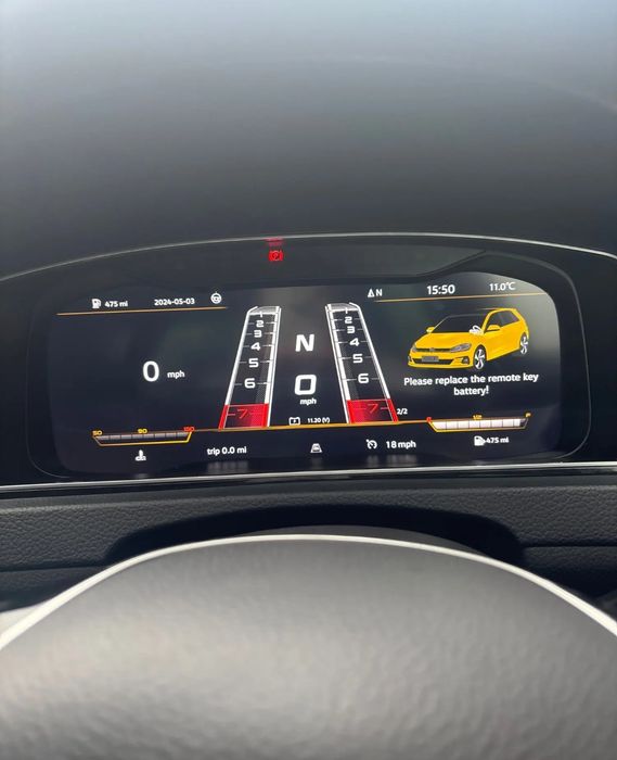 Quadrante Digital Volkswagen Golf 7/7.5 (Novo)