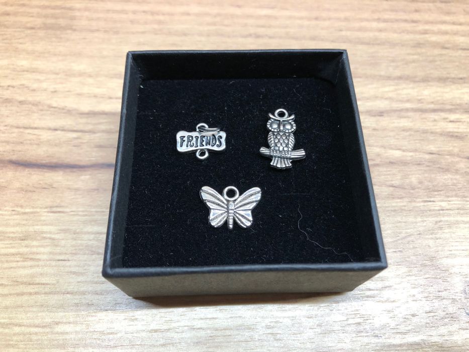 Zawieszki do bransoletki - friends, sowa, motyl