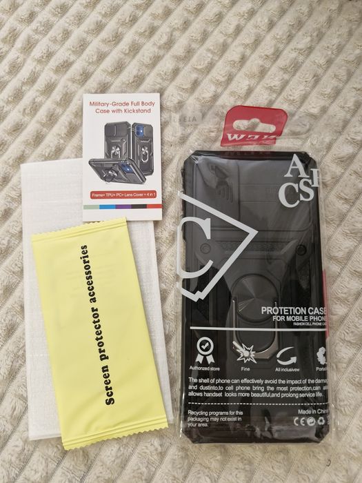 Etui plecki pancerne militarne ze szkłem na ekran Samsung A13 5G