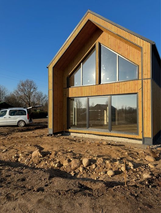 Nowoczesna stodoła 108m / stan deweloperski / Modułowy drewniany