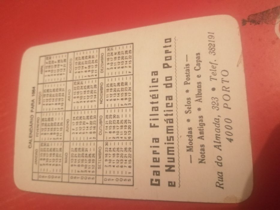 Calendários de bolso antigos (1984) | Pinturas