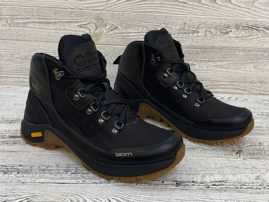 Чоловічі зимові черевики/кросівки на поліуретановій підошві нат шкіра!