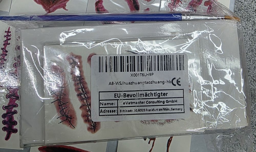 Zestaw Do Tworzenia Sztucznych Ran Blizn Na Hallowen Makeup Kit FA/46