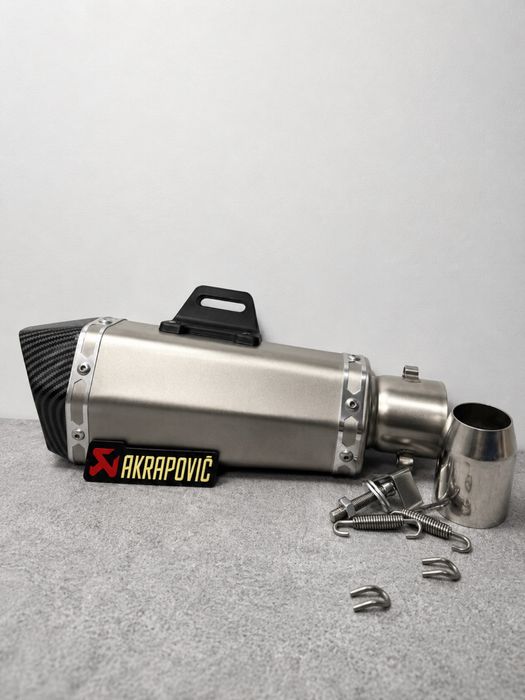 Прямоток Akrapovic 35см | Вихлоп на мотоцикл та автомобіль та sc project