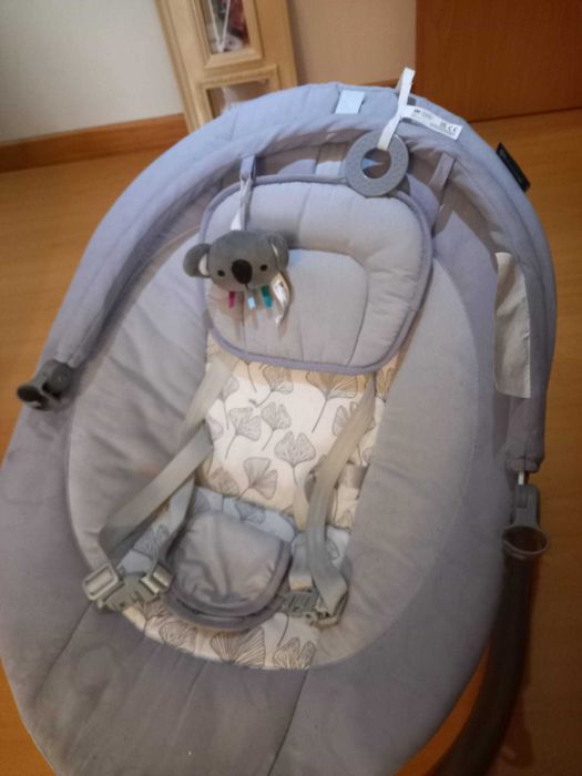 Espreguiçadeira cinzenta Kinderkraft LULI