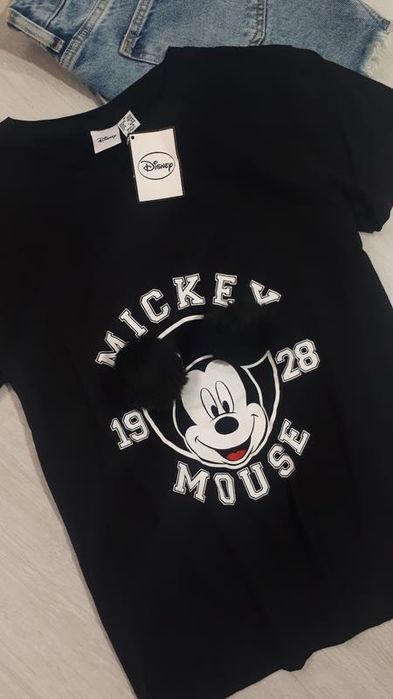 Primark Koszulka czarna Disney Mickey Mouse 1928 XXS 4