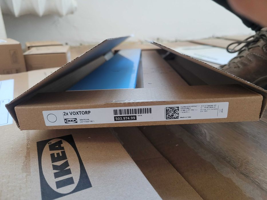 IKEA VOXTORP Front szuflady, połysk biały, 60x10 cm 1 sztuka nowa z folią ochronną