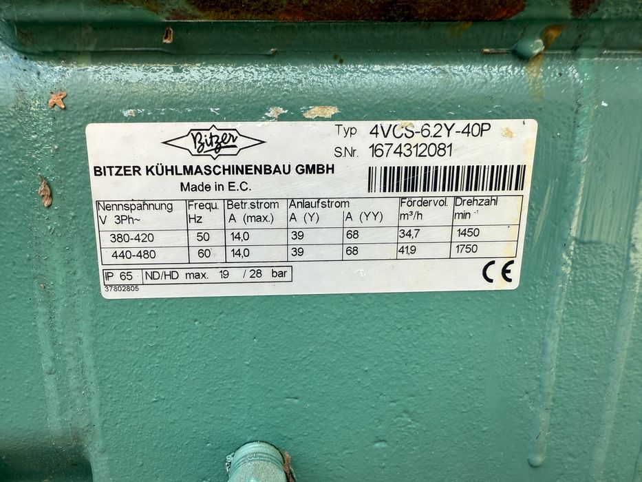 Sprężarka półhermetyczna Bitzer 22kW(-5C / +40C) 4VCS-6.2Y-40S
