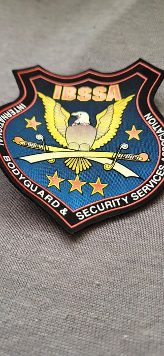 Naszywka ochrona IBSSA International Bodyguard Security
