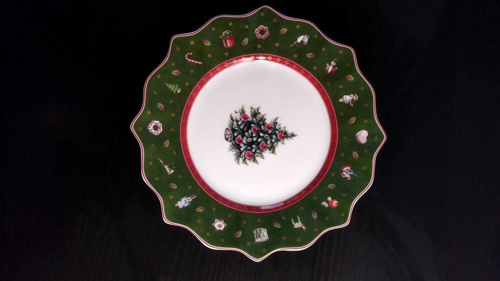 Prato Villeroy Boch decoração Natal - Toy's Delight Royal Verde