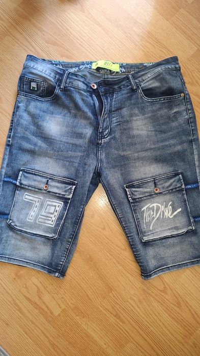 Spodenki do kolan,dżins rozciągliwy