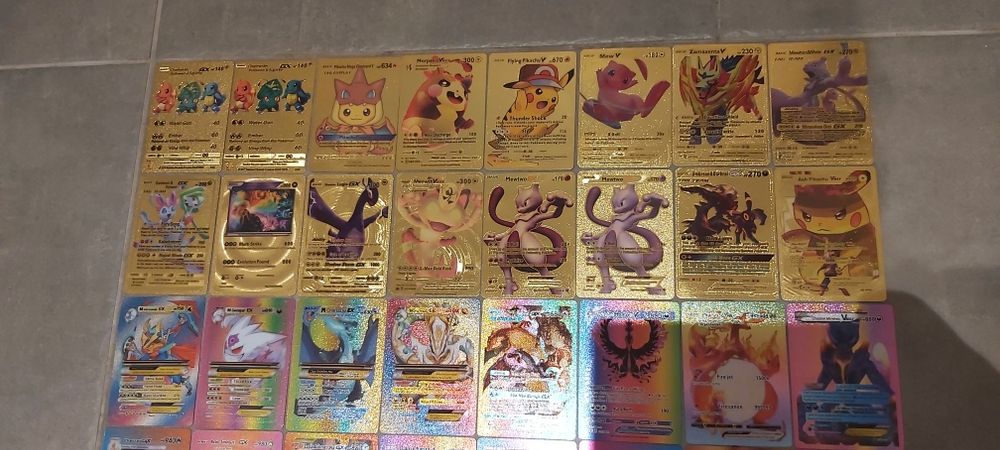 Karty Pokemon oryginalne różne 136 szt. Zestaw