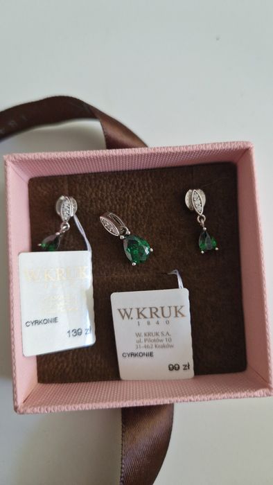 Kolczyki i zawieszka W.KRUK
