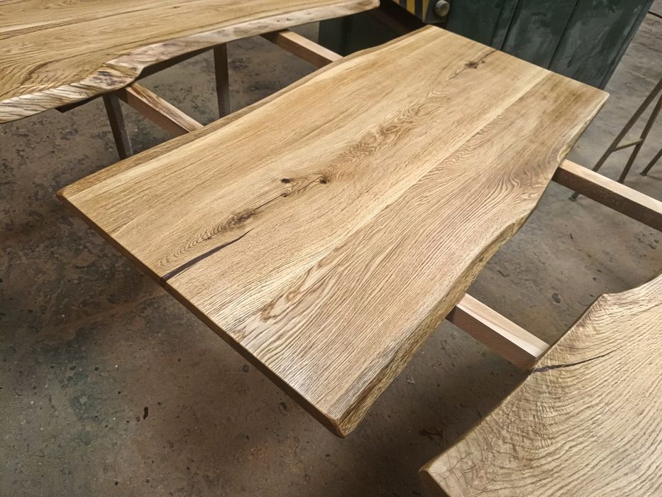 Blat dębowy 140x70 Live Edge na stół biurko ławę