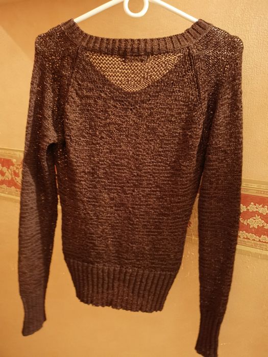 Трикотажные джемпер, свитер кроп, свитер с блузкой 44  размер