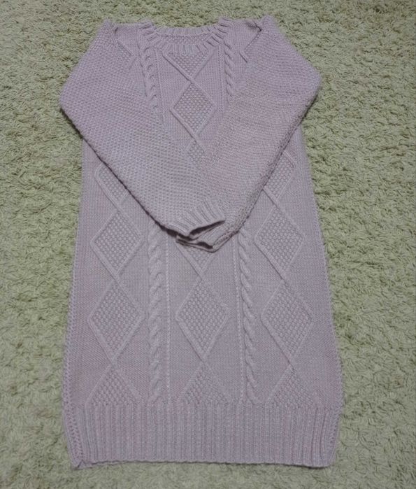 Платье-свитер, вязаное платье, сукня-светр, тепла сукня.