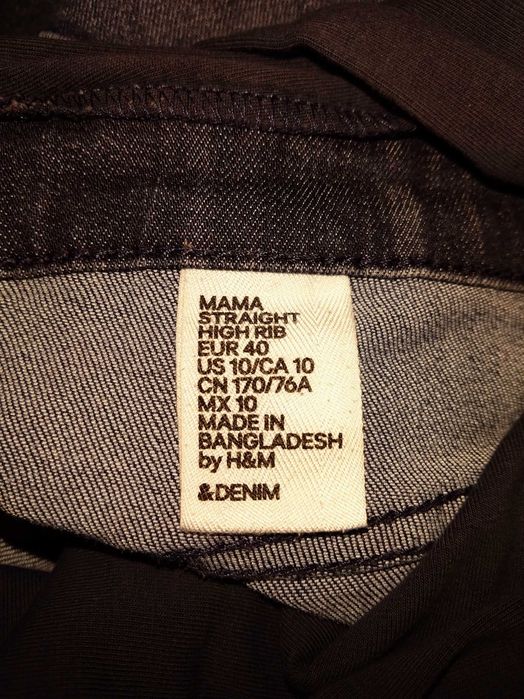 Jeansy ciążowe H&M Mama