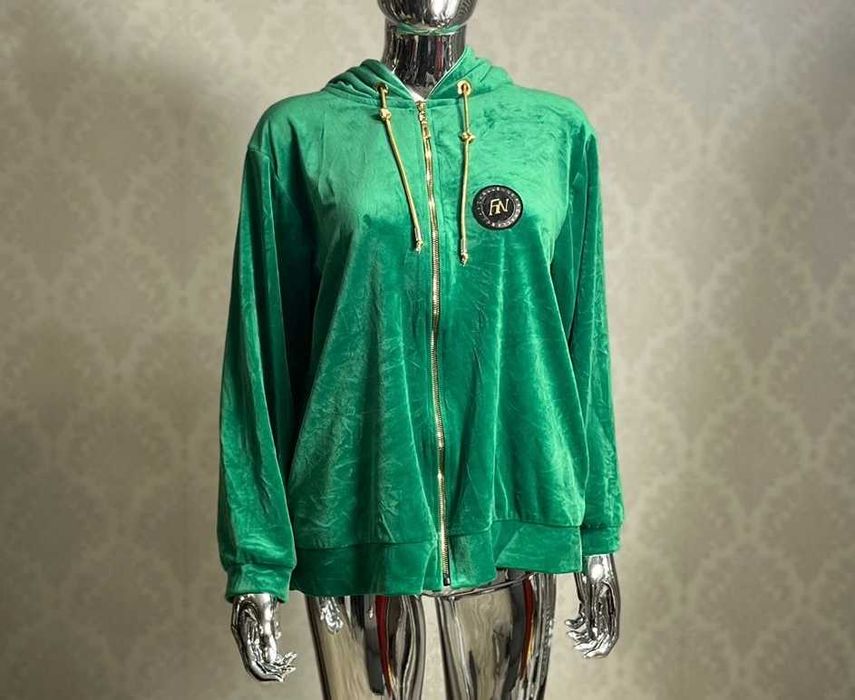 Bluza Damska z Kapturem Marzena zielona rozmiar. L