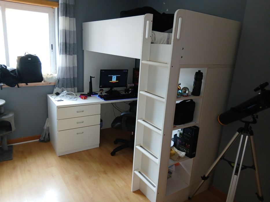 Cama/beliche/secretária