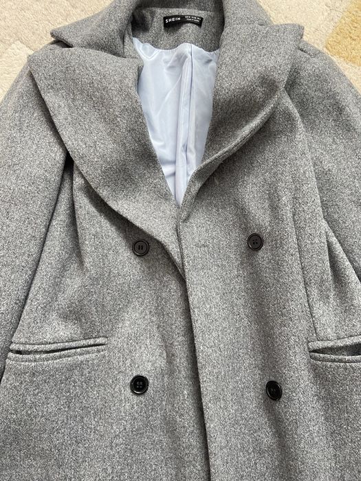 Пальто shein M сіре