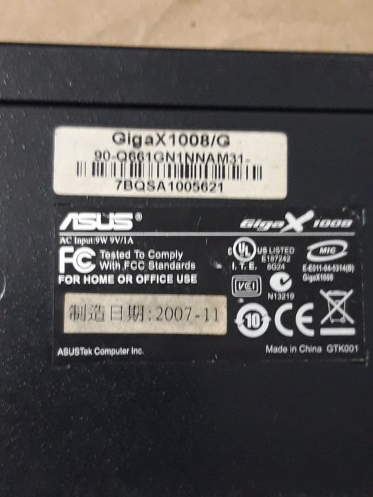 Коммутатор Asus GigaX 1008/G