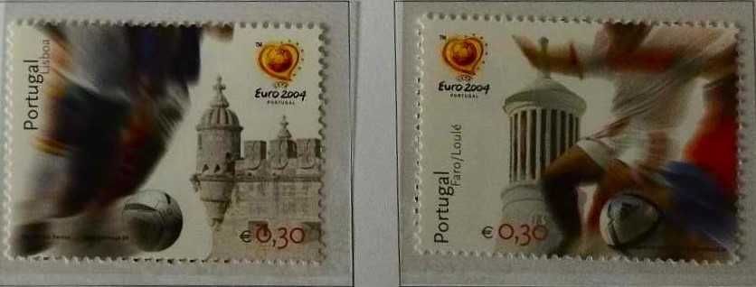 Série Selos UEFA Euro 2004 «Cidades Anfitriãs» - 2004