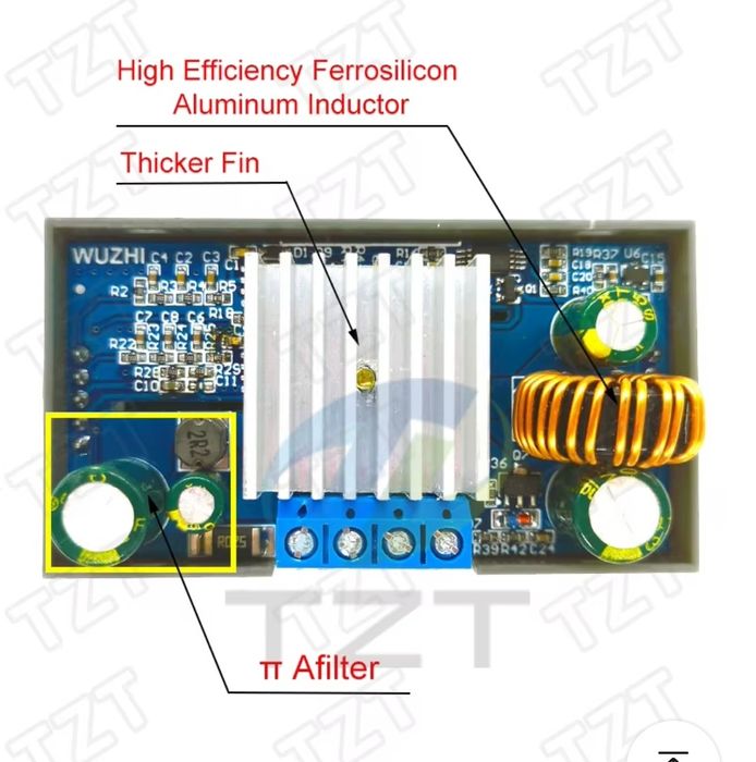 Импульсный регулируемый блок питания ZK-4KX,DC-повышающий/понижающий