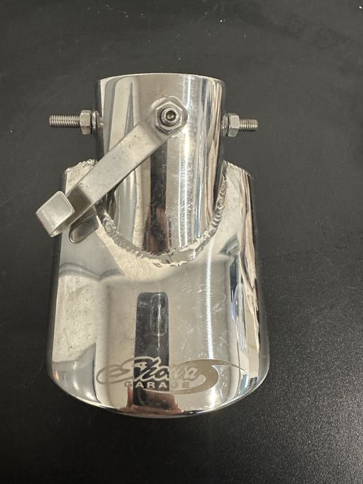 Ponteira de escape  em inox 55mm nova