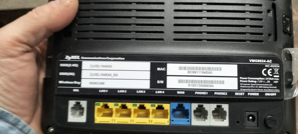 Modem ZyXEL VMG8924-AC