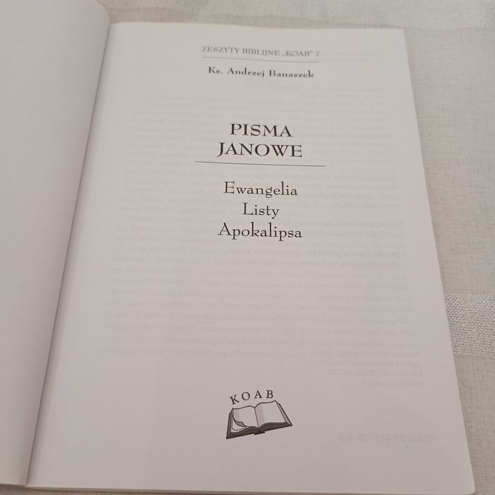 Pisma Janowe. Andrzej Banaszek