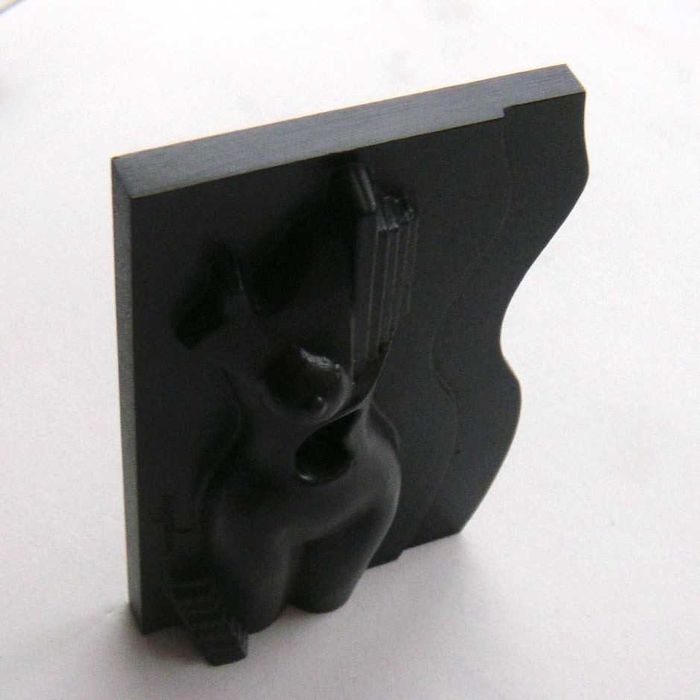 Medalha Escultura de Bronze Mulher Ordem Médicos por Domingos Oliveira