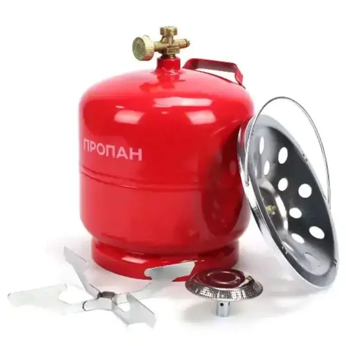 Балон газовий туристичний 8л/пальник похідний/примус/газовый баллон/го