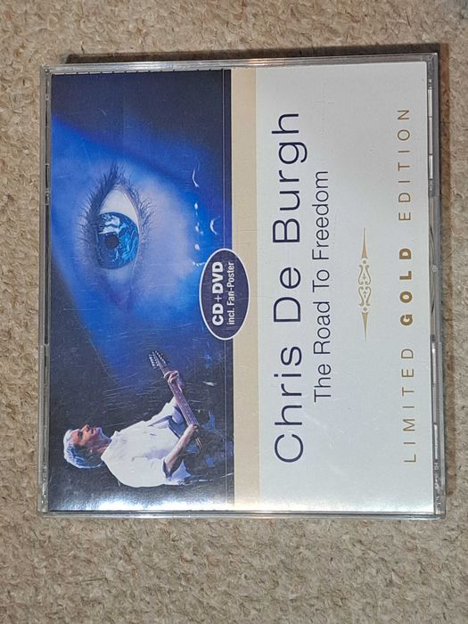 Limited Gold Edition CD+DVD Chris de Burgh The road to freedom ,plakat
