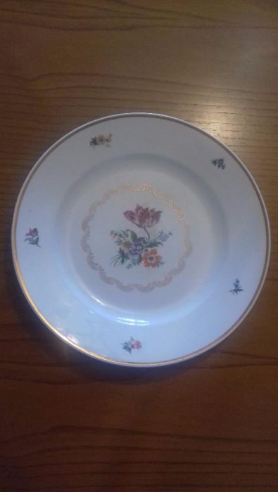 Prato Porcelana Alemão Pintado a mão
