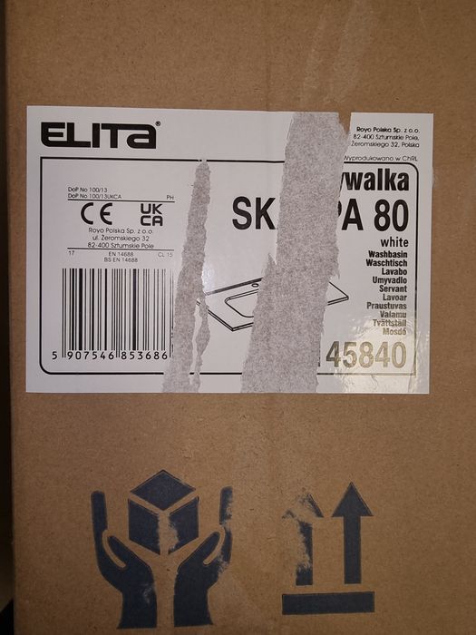 Nowa umywalka ELITA Skappa 80